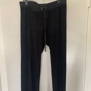 Juicy Couture Black Velour Sweats